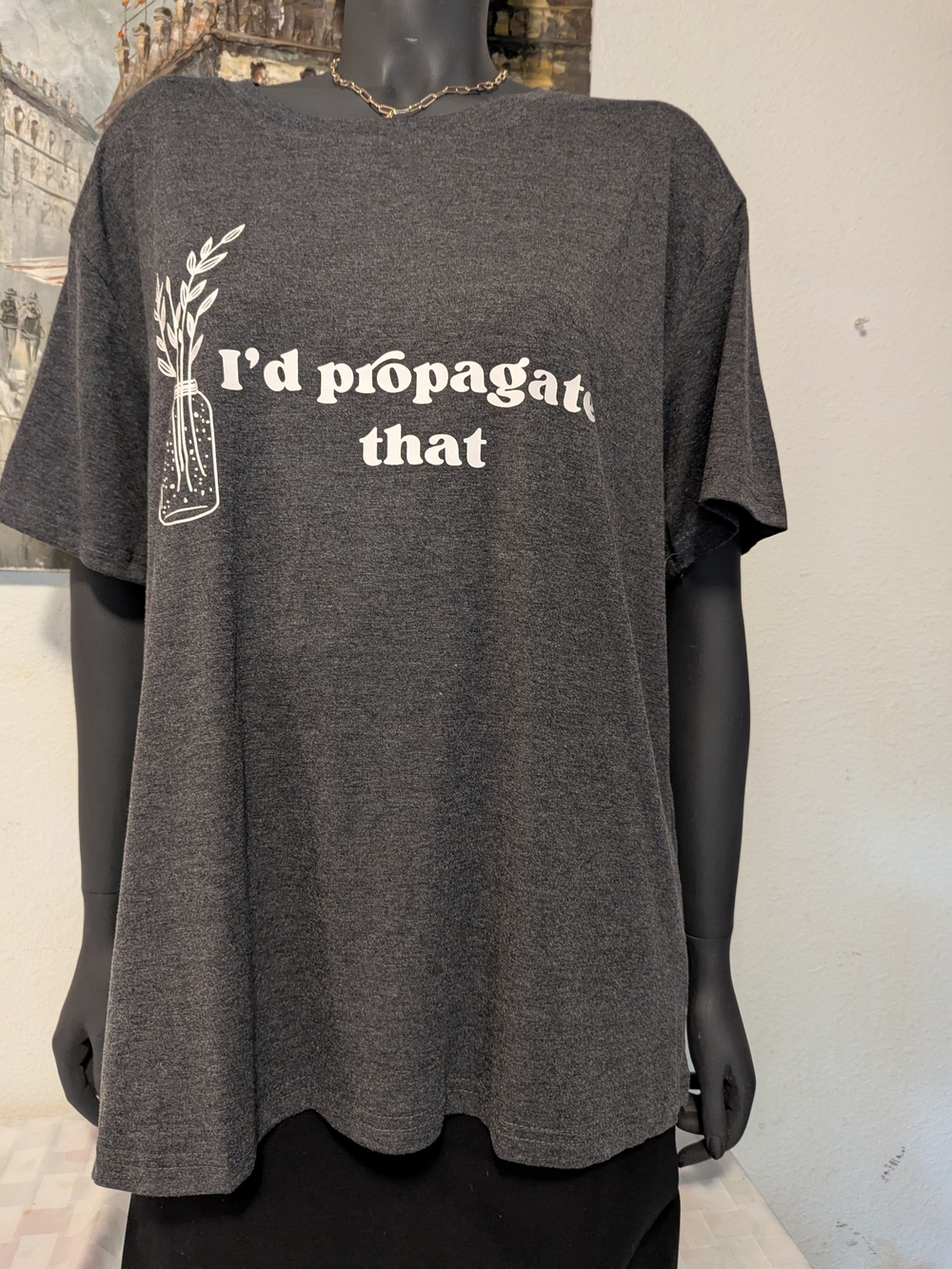Graphic Tee - I'd Propagate That - Charcoal T-Shirt